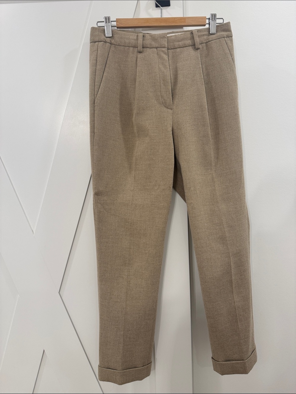 Aritzia Tailored Dress Pants in Taupe